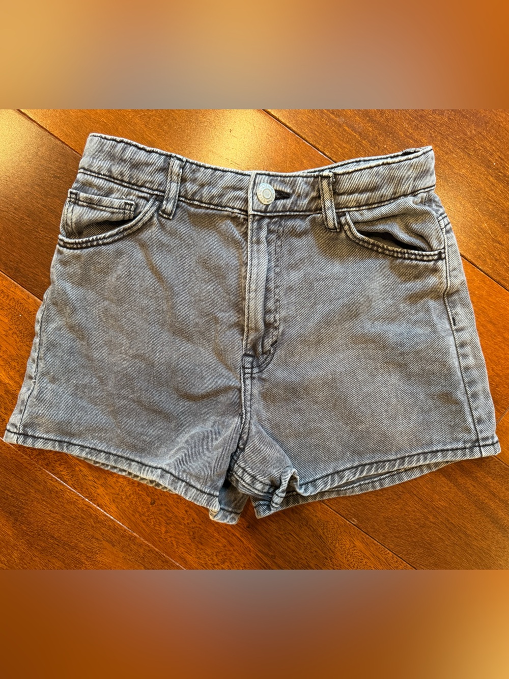 H&M Kids Charcoal Gray Denim Shorts